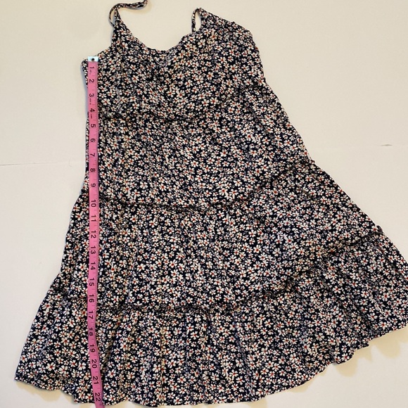 Tiered Floral Tie Strap Dress Shein Small - Picture 5 of 6
